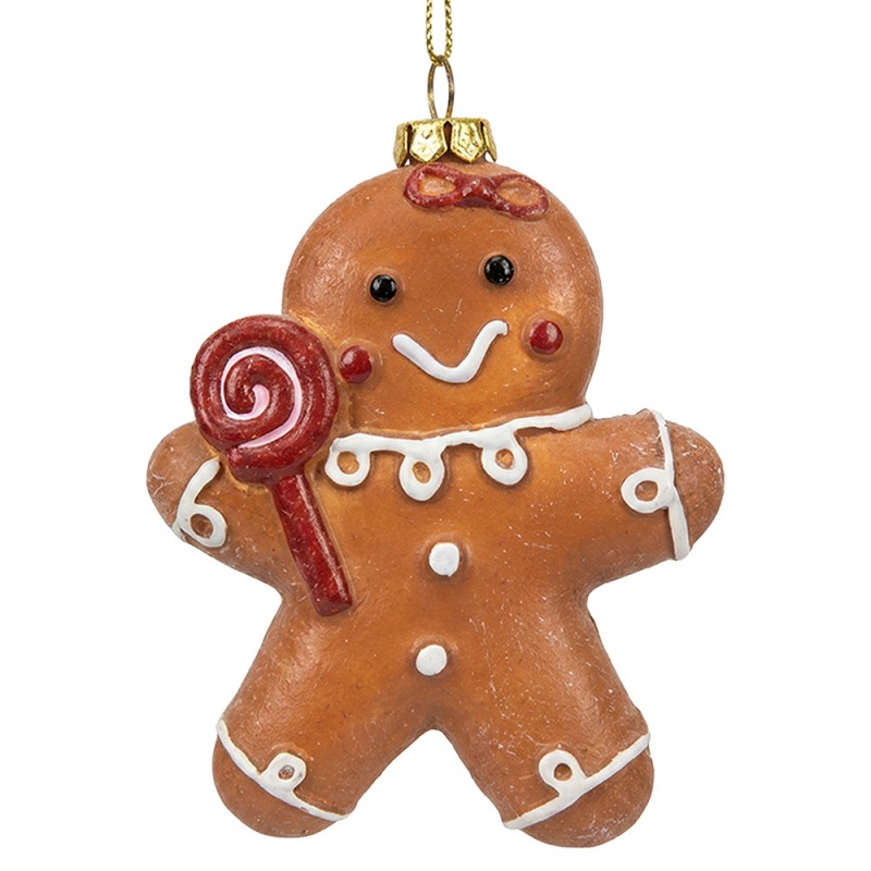 Weihnachtsanhänger Figur Kunststoff bruchsicher 9x3x12 cm von Clayre & Eef (67088)