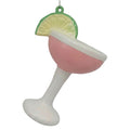 Weihnachtsanhänger Cocktailglas Margarita Limette Kunststoff bruchsicher Weiß Rosa Grün 8x7x12 cm von Clayre & Eef (67102)