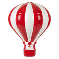 Weihnachtsanhänger Heißluftballon Kunststoff bruchsicher Rot Weiß Ø 8x13 cm von Clayre & Eef (67104)