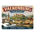 Kühlschrankmagnet Valkenburg aan de Geul Burgruine Panorama Metall 8x1x6 cm von Clayre & Eef (67152)