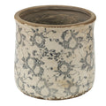 Clayre & Eef Keramik-Blumentopf Ø 17x16 cm – Übertopf L (6CE1459L)