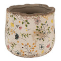Clayre & Eef Keramik-Blumentopf Streublümchen Ø 14x12 cm – Übertopf S (6CE1610S)