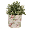 Clayre & Eef Keramik-Blumentopf Rose Ø 14x13 cm – Übertopf M (6CE1623M)