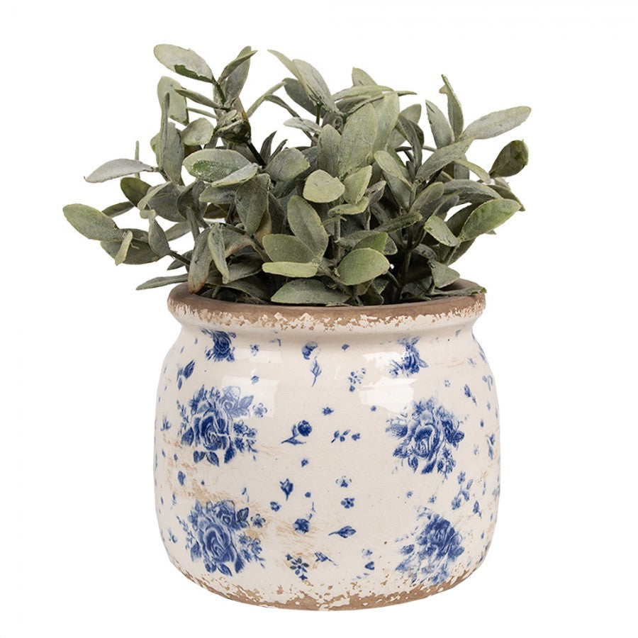 Clayre & Eef Blumentopf „Harmonie“ aus Keramik, Ø 16 cm (6CE1659M)
