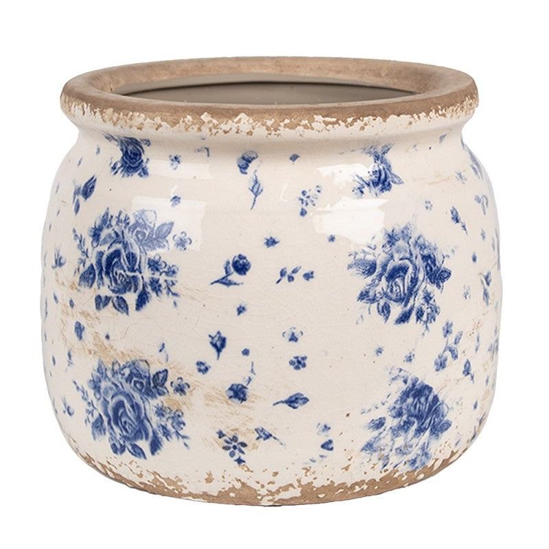 Clayre & Eef Blumentopf „Harmonie“ aus Keramik, Ø 16 cm (6CE1659M)