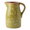 Dekorative Kanne Vase Keramik Florale Spitze Grün Gesprenkelt 20x16x24 cm von Clayre & Eef (6CE2447L)