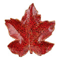 Clayre & Eef Schale „Großes Blatt“ aus Keramik in rot, 20x19x4 cm (6CE2505)