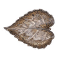 Clayre & Eef Schale „Blatt“ aus Keramik in braun, 15x13x3 cm (6CE2506)