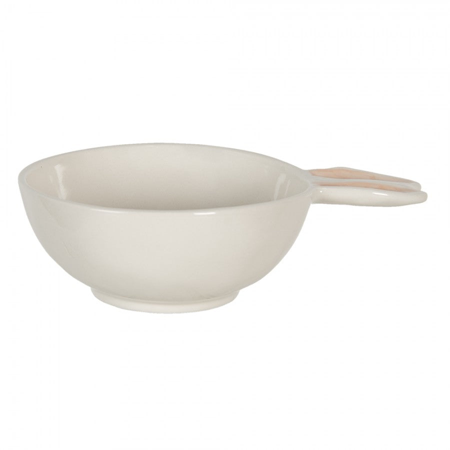 Clayre & Eef Schale „Osterhase“ aus Keramik in Beige, 14x20x6 cm (6CEBO0054)