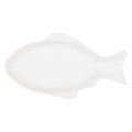 Clayre & Eef Servierplatte „Fisch Grand“ aus Keramik in Weiß, 36x18x4 cm / 375 ml (6CEBO0199S)