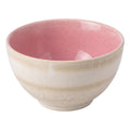 Clayre & Eef Schale „Cottage Sand“ innen rosa aus Keramik in Beige, Ø 12x6 cm / 300 ml (6CEBO0227)