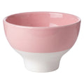 Clayre & Eef Fußschale „Nordic Dipped“ aus Keramik in Zartrosa-Weiß, Ø 11x7 cm / 300 ml (6CEBO0233)