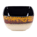 Clayre & Eef Schale „Quadrat Schwarz-Orange, 11x11x7 cm / 300 ml (6CEBO0236)