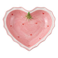 Clayre & Eef Schale „Herz Rosa“ aus Keramik in Pastellrosa, 20x20x4 cm (6CEBO0267L)