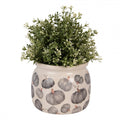 Clayre & Eef Blumentopf „Herbst-Kürbis“ aus Keramik in Beige-Grau, Ø 16 cm (6CECSP0001M)