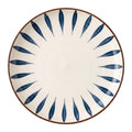 Keramikteller Indigoblau Pinselstrich Ø 20 cm Frühstücksteller Kuchenteller von Clayre & Eef (6CEDP0174)