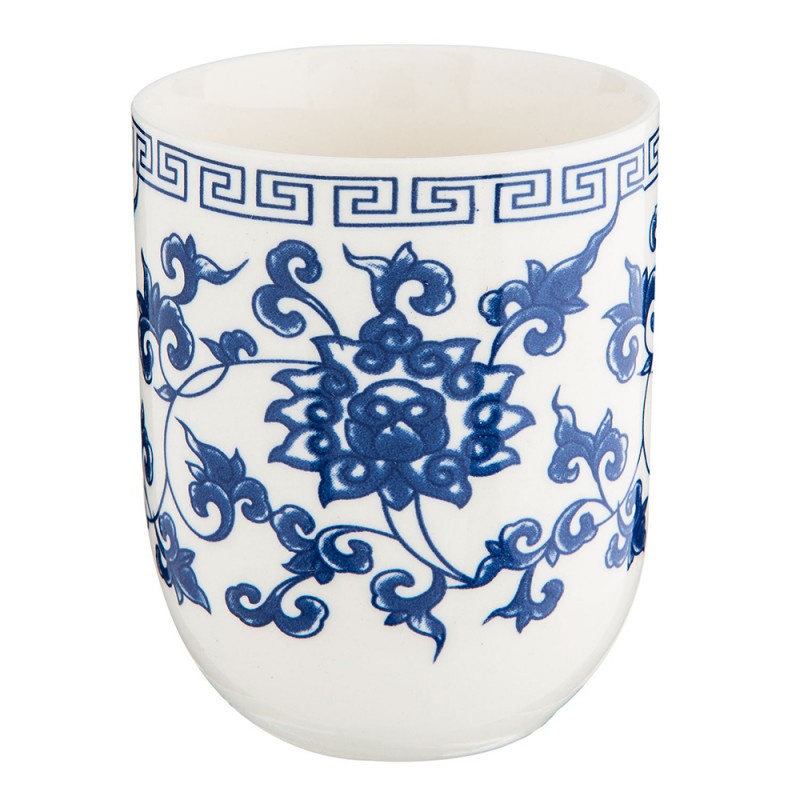 Teetasse Keramik Bohemian Style-Blau Ø 6x8 cm 100 ml von Clayre & Eef (6CEMU0004)
