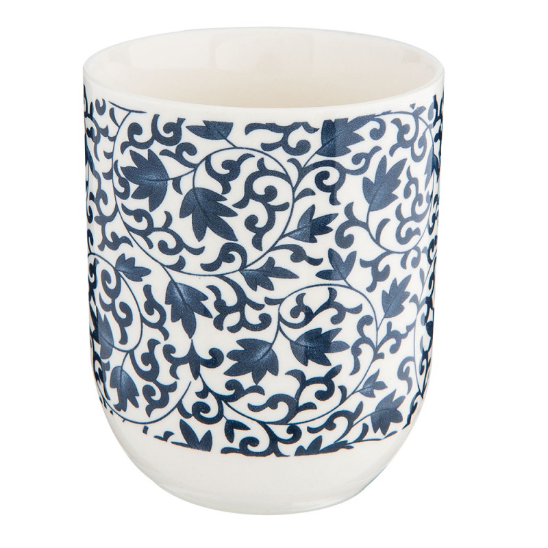 Teetasse Keramik Vintage blau Ø 6x8 cm 100 ml von Clayre & Eef (6CEMU0005)