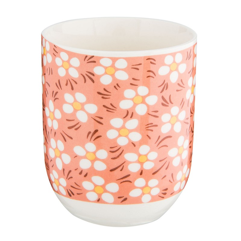 Teetasse Keramik Nostalgie Retro-Design-70er-Jahre Ø 6x8 cm 100 ml von Clayre & Eef (6CEMU0006)