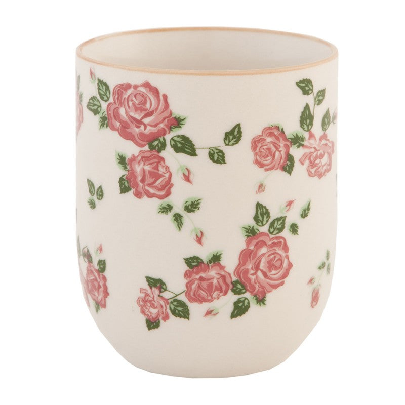 Teebecher Porzellan High Tea Party Rosa Ø 6x8 cm 100 ml von Clayre & Eef (6CEMU0021)