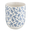 Teebecher Porzellan Beachlife Blaue Blumen Ø 6x8 cm 100 ml von Clayre & Eef (6CEMU0022)
