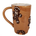 3D XL Weihnachtsbecher Keramik Ausgestochene Kekse Braun 14x10x15 cm 575 ml von Clayre & Eef (6CEMU0210)
