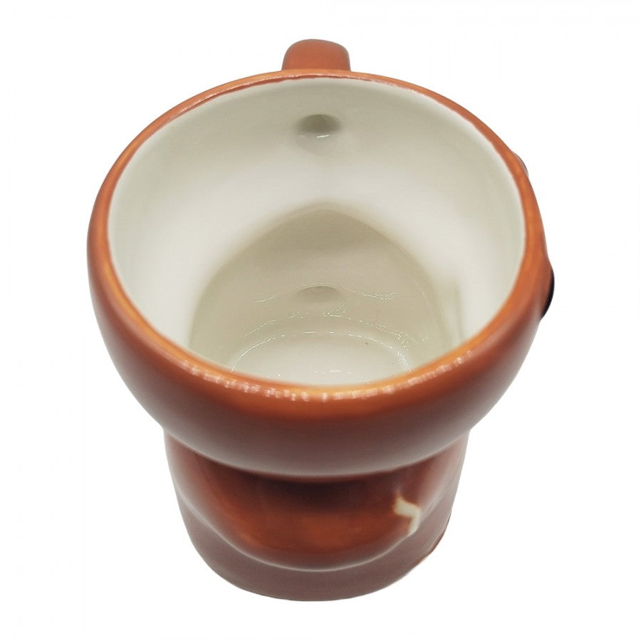 Weihnachtsbecher Keramik Pfefferkuchenmann Braun 12x8x10 cm 250 ml von Clayre & Eef (6CEMU0241)