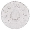 Glasteller Tropfen-Relief Klarglas Ø 20 cm Frühstücksteller Kuchenteller von Clayre & Eef (6GL0225)
