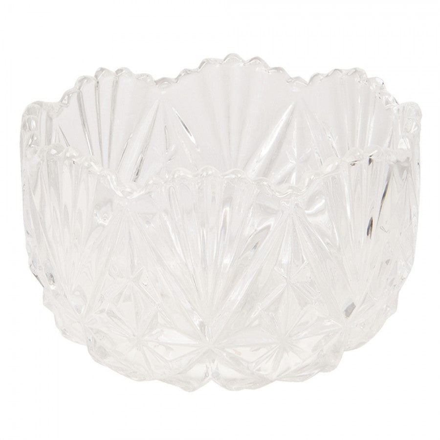 Clayre & Eef Bonbonniere „Spitz-Knauf“ aus Glas in Klar, Ø 13x19 cm (6GL2831)