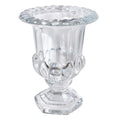 Klassische Glas-Pokalvase Transparent auf Standfuß Ø 15x20 cm von Clayre & Eef (6GL4415)