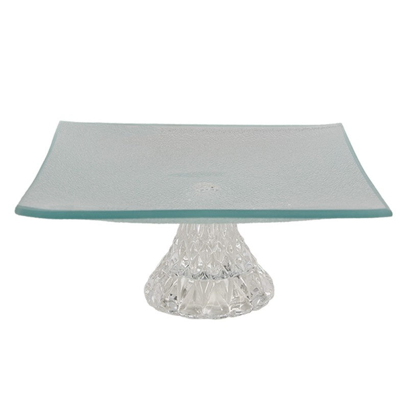 Clayre & Eef Glasschale „Quadrat Facette“ aus Glas in Klar, 15x15x7 cm (6GL4607)