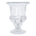 Klassische Glas-Pokalvase Transparent auf Standfuß Ø 12x15 cm von Clayre & Eef (6GL5031)