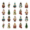 Weihnachtsanhänger Miniatur Figuren 20er Set Glas Bunt 28x20x4 cm von Clayre & Eef (6GL5262)