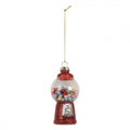 Weihnachtsanhänger Kaugummiautomat Glas Rot Bunt Glitzer Ø 5x9 cm von Clayre & Eef (6GL5303)