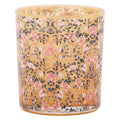 Clayre & Eef Teelichthalter Millefleurs Kirschblüten Blumenmeer Honiggold Bernstein Ø 7x8 cm (6GL5369)