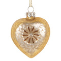 Weihnachtsanhänger Herz Reflektor Bauernsilber Glas Champagnergold 5x3x7 cm von Clayre & Eef (6GL5416)
