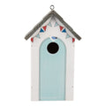 Vogelhaus Nistkasten Holz Maritim Strandhaus mit Möwe Weiß Blau 15x10x22 cm von Clayre & Eef (6H2441)