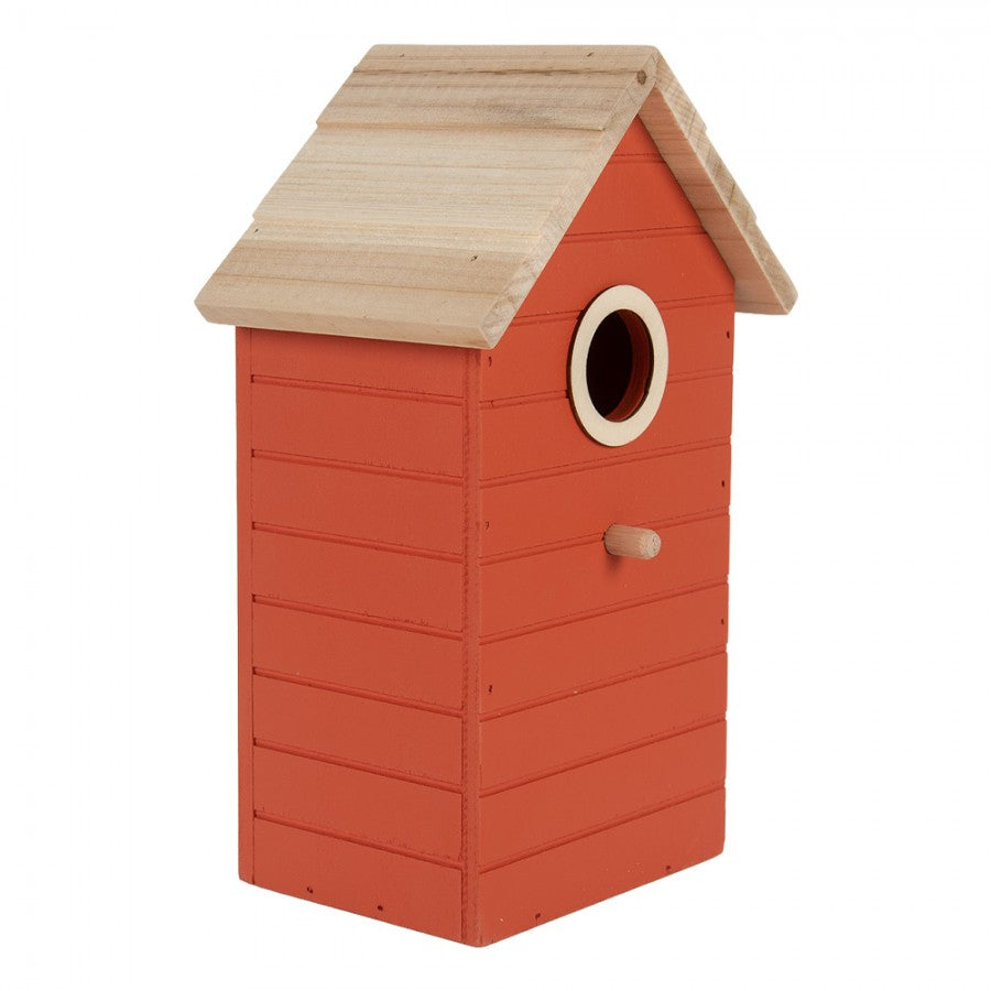 Vogelhaus Nistkasten Holz Schwedenhaus Schwedenrot 15x10x22 cm von Clayre & Eef (6H2442)