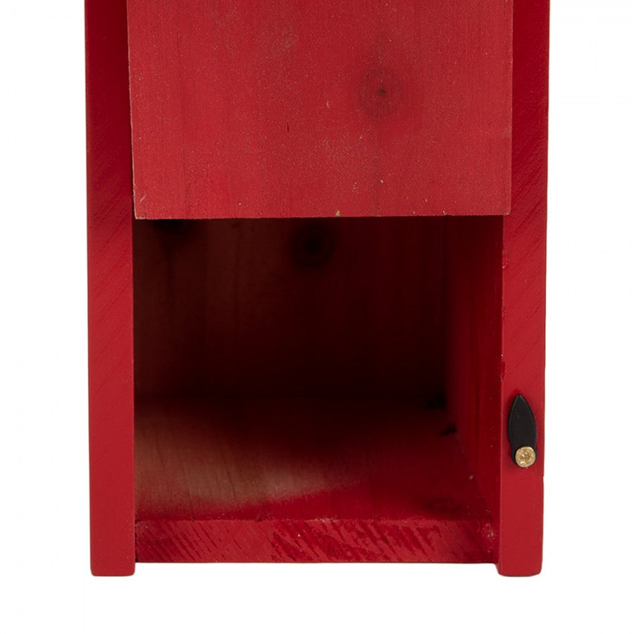 Vogelhaus Nistkasten Holz Britischer Briefkasten Royal Mail Rot 14x12x21 cm von Clayre & Eef (6H2457)