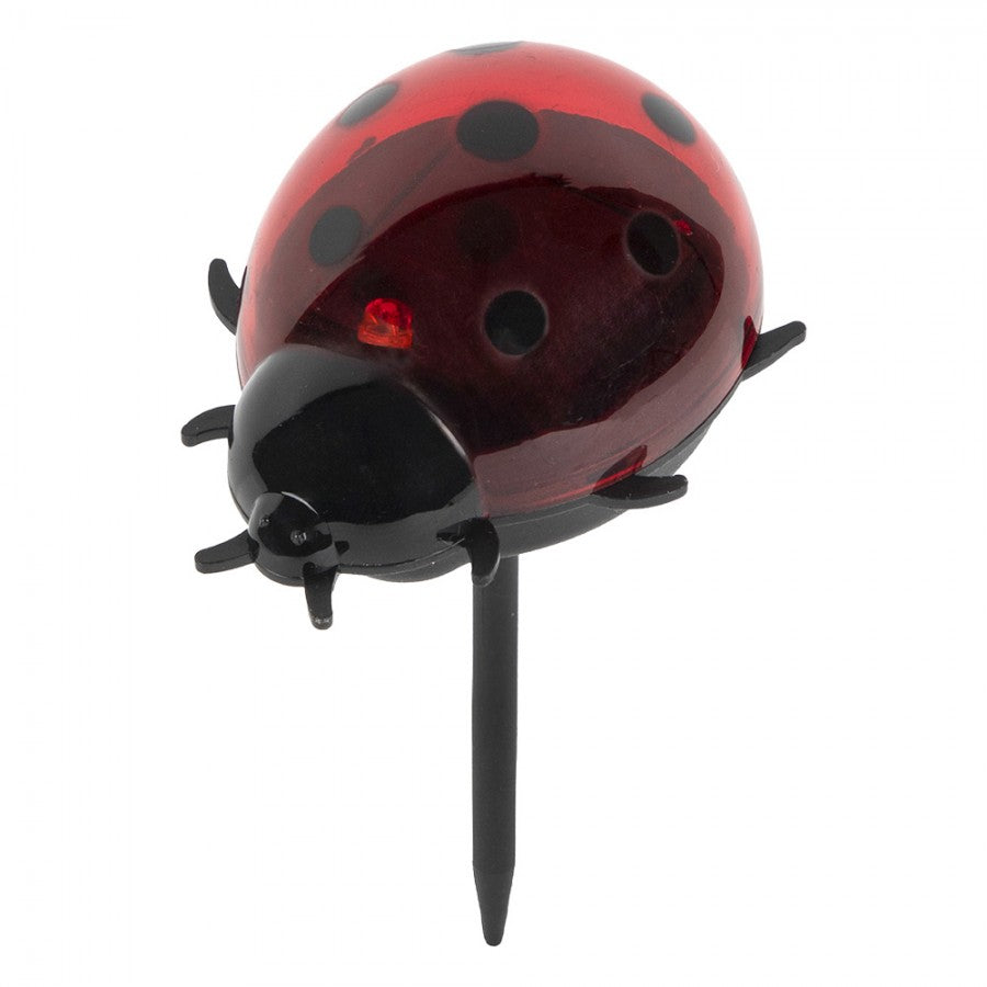 LED-Solar-Gartenstecker Marienkäfer Rot Kunststoff 7x6x14 cm von Clayre & Eef (6LMS0003)