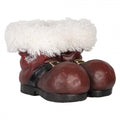 Clayre & Eef Blumentopf Weihnachtsmann Stiefel 26x26x20 cm Rot Weiß – Keramik (6MG0144)