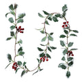 Clayre & Eef Künstliche Stechapfel Blumengirlande 170 cm – Zarte Festgirlande Winter(6PL0279)