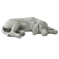 Gartenfigur Hund Jagdhund Weimaraner schlafend Stein-Optik Polyresin Grau 58x35x15 cm von Clayre & Eef (6PR1144)