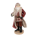 Clayre & Eef Dekofigur „Weihnachtsmann elegant“ aus Polyresin, 18x14x33 cm (6PR3951)
