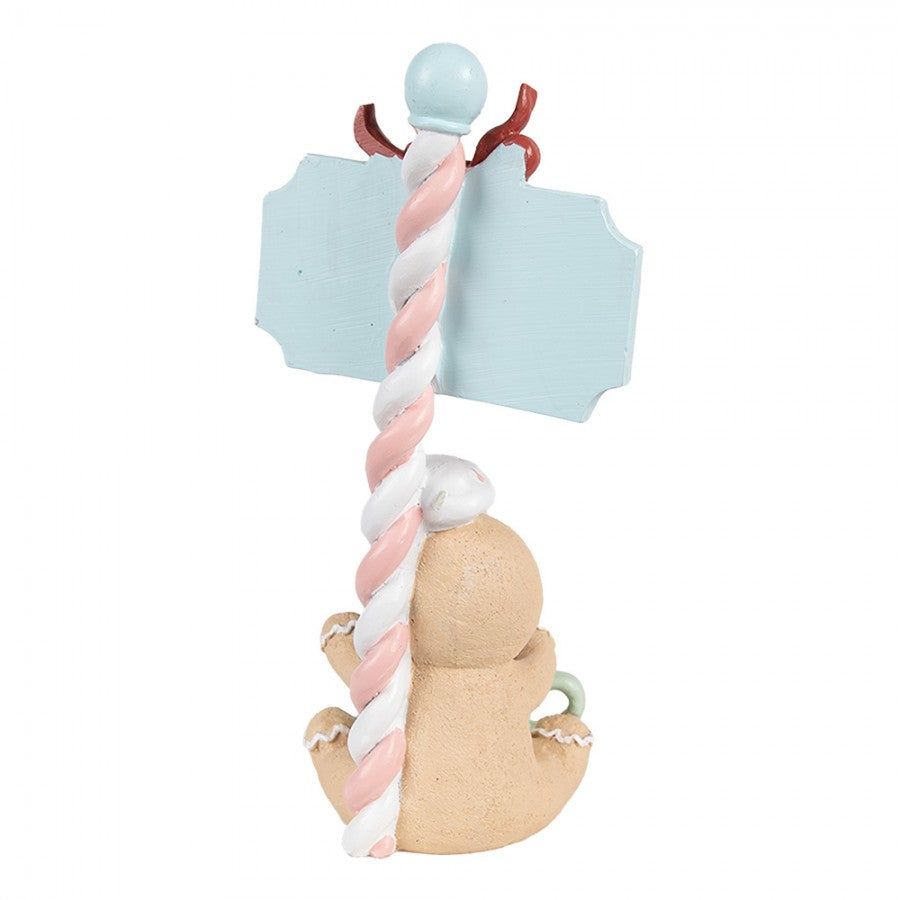 Weihnachtsfigur Pfefferkuchenmann Tasse Sweet Surprises Polyresin Pastell 13x10x25 cm von Clayre & Eef (6PR4269)