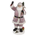 Clayre & Eef Dekofigur „Weihnachtsmann Palast-Skulptur“ aus Polyresin, 24x19x43 cm (6PR4299)