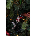 Clayre & Eef Christbaumanhänger „Nikolaus“ aus Polyresin in Rot-Weiß, 5x5x8 cm (6PR4927)