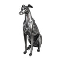 Dekofigur Hund Windhund sitzend Greyhound Statue Polyresin Antiksilber 20x10x30 cm von Clayre & Eef (6PR5068)