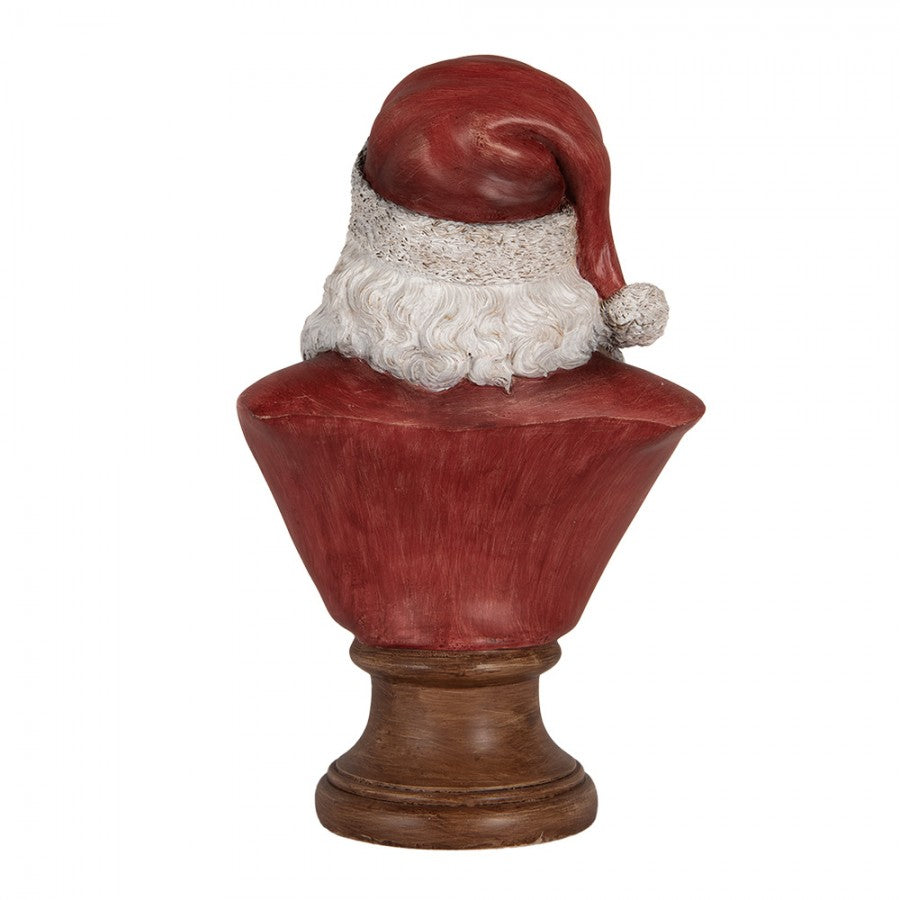 Clayre & Eef Dekobüste „Weihnachtsmann XXL Monumental Büste“ aus Polyresin, 18x12x30 cm (6PR5398)