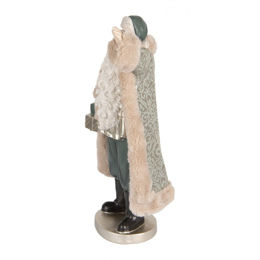 Clayre & Eef Dekofigur „Weihnachtsmann Herrschaftlich“ aus Polyresin, 20x15x42 cm (6PR5526)